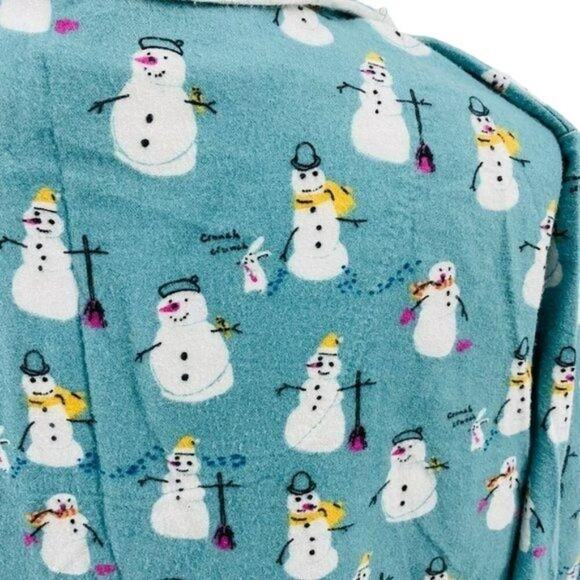 Munki Munki Womens Snowman Flannel Pajama Set Super Soft Cozy Size XXLarge - Picture 11 of 15